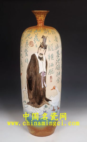 江西省高級工藝美術(shù)師 江振聲 羲之愛鵝