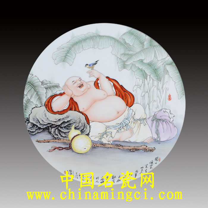 江振聲粉彩瓷作開口便笑
