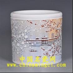 中國名瓷網(wǎng)沈盛生粉彩珠花似玉