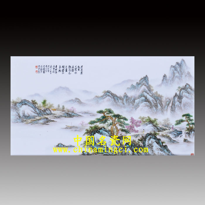 中國名瓷網(wǎng)汪雪媛瓷板畫