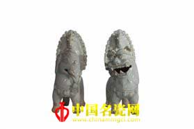 中國名瓷網(wǎng) 宋代湖田窯文殊騎獅、普賢騎象雕塑