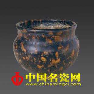 吉州窯玳瑁釉罐