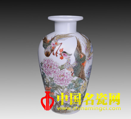 景德鎮(zhèn)陶瓷藝術(shù)家 鄧愛英 鳳牡圖