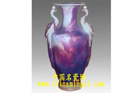 鈞瓷孔雀瓶故事