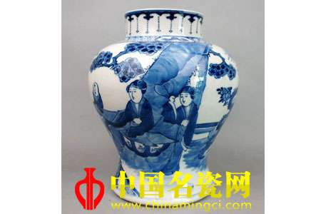 青花將軍罐中“三娘教子”的故事