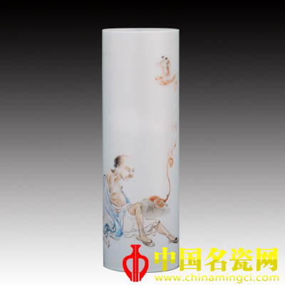 彩繪李鐵拐筋瓶