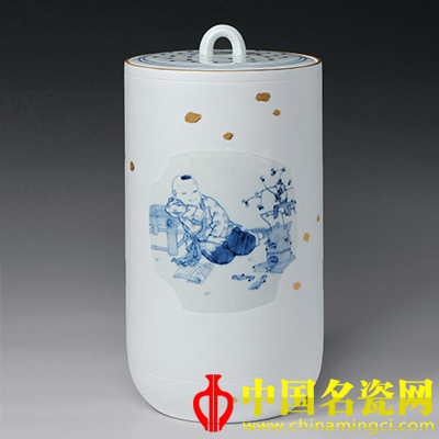 又見(jiàn)春天 青花瓷蓋罐