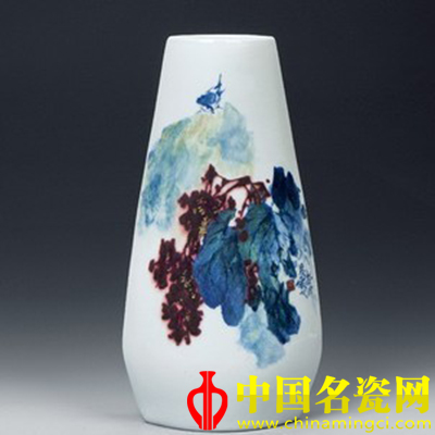春曉 青花釉里紅瓷瓶