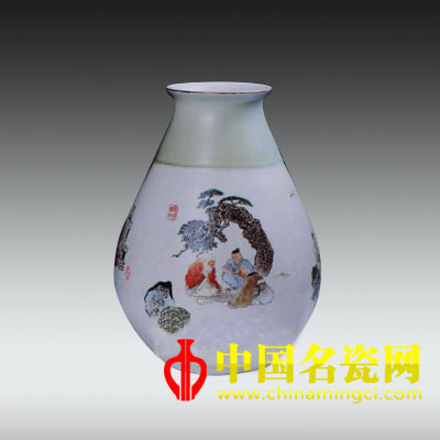 “琴棋書畫”瓷瓶