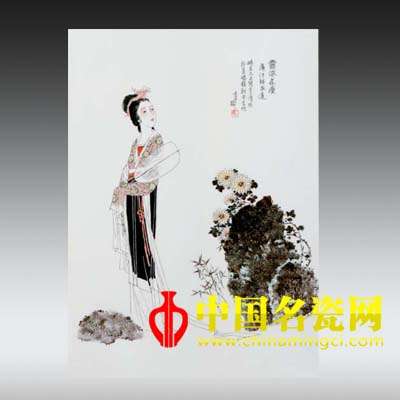 露濃花瘦 新彩瓷板