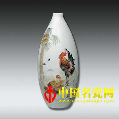 粉彩“帶子歸宗”瓶
