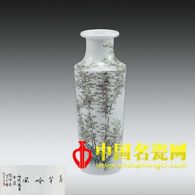 粉彩“高竿吟風(fēng)”瓶