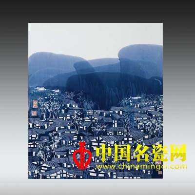 家 青花瓷板