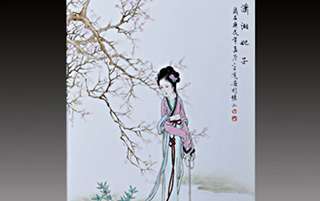 春蠶吐絲，妙得閨閣之態(tài)——品章亮瓷上仕女畫
