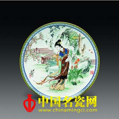 趙惠民《十二金釵》彩盤欣賞