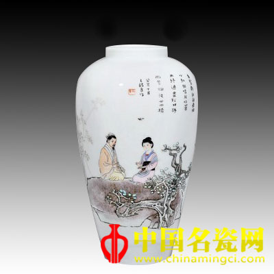  王錫良 過垂虹·粉彩瓷瓶