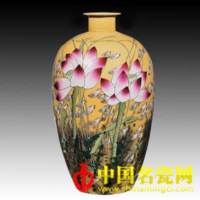 寧鋼 魚戲蓮塘·綜合裝飾瓷瓶