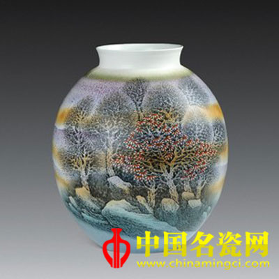  徐江云 高溫色釉“秋色如歌”瓶