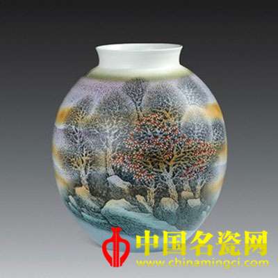  徐江云 高溫色釉“秋色如歌”瓶