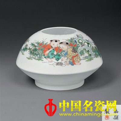 李磊穎 秋聲秋趣 古彩瓷瓶