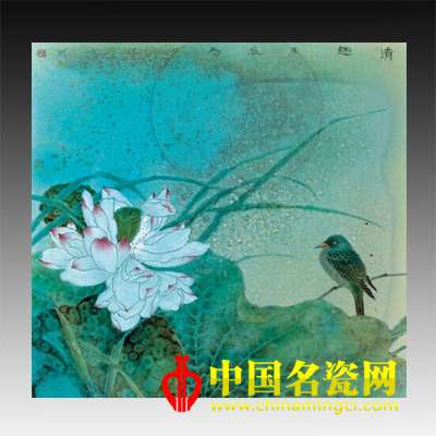 龔保家“清趣”粉彩瓷板 
