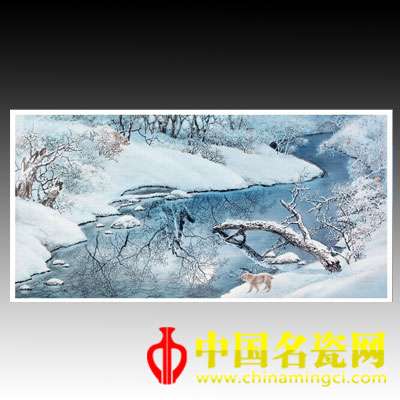 鐘蓮生 《靈光》圖釉上彩瓷板