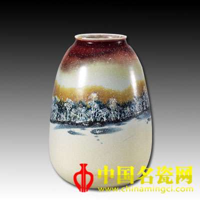 俞軍 柴燒窯變釉「樹之靈」瓷瓶