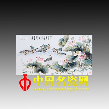 群鴨戲荷