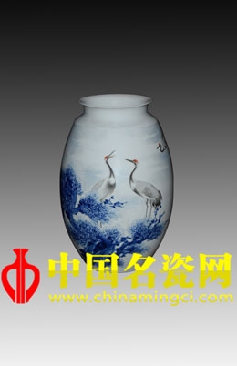 以鶴為主元素的陶瓷展亮相景德鎮(zhèn)