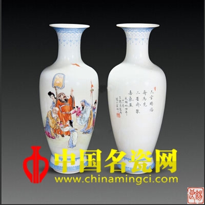王錫良 粉彩天官賜福觀音尊