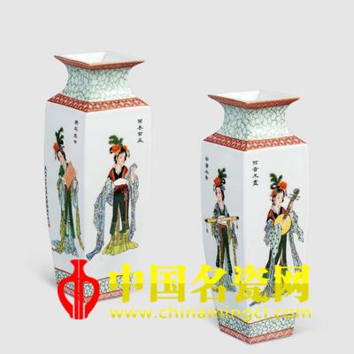 洪爵振 琴棋書(shū)畫(huà)·古彩鑲器