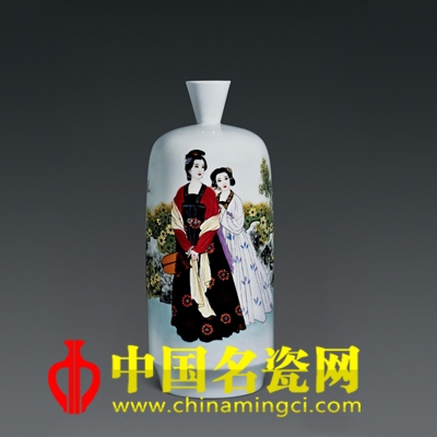 黃曉燕 南國(guó)佳人?粉彩瓷瓶
