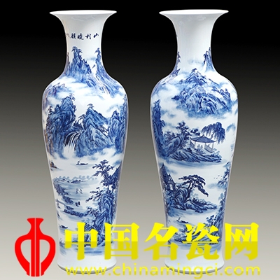 景德鎮(zhèn)陶瓷大花瓶家居擺件講究