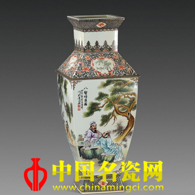 馮祥 仿古四方瓶