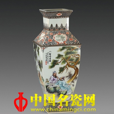 馮祥 仿古四方瓶