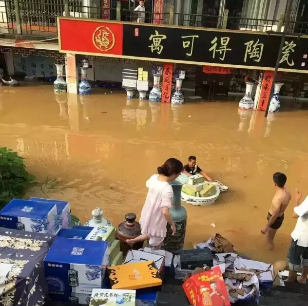 一夜暴雨，景德鎮(zhèn)全城被淹？！