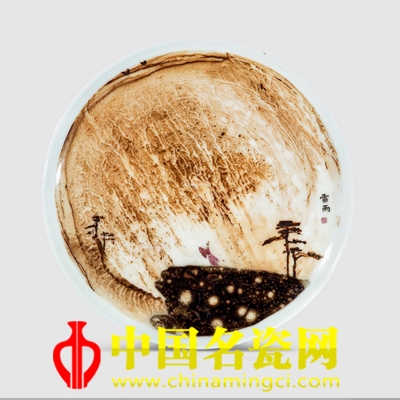 孫同鑫 雷雨·釉中彩瓷盤