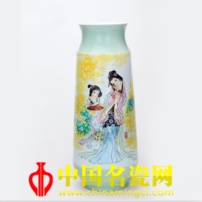 李映華 粉彩貴妃醉酒圖瓶