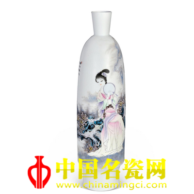 萬慶 粉彩“絕代佳人”瓷瓶 