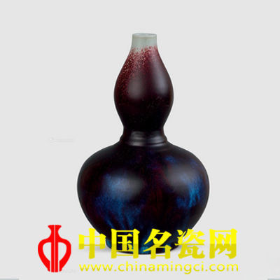 鄧希平 花釉葫蘆瓶