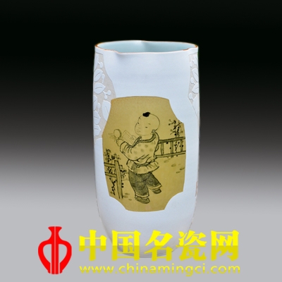 呂金泉 童趣 綜合裝飾瓷瓶