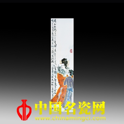 李青 詠梅 高溫顏色釉瓷板