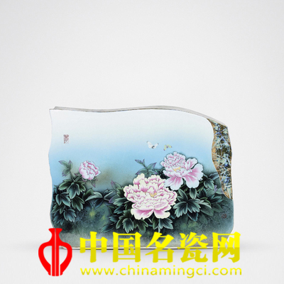 黃萍 高溫釉彩《報(bào)春》鑲器