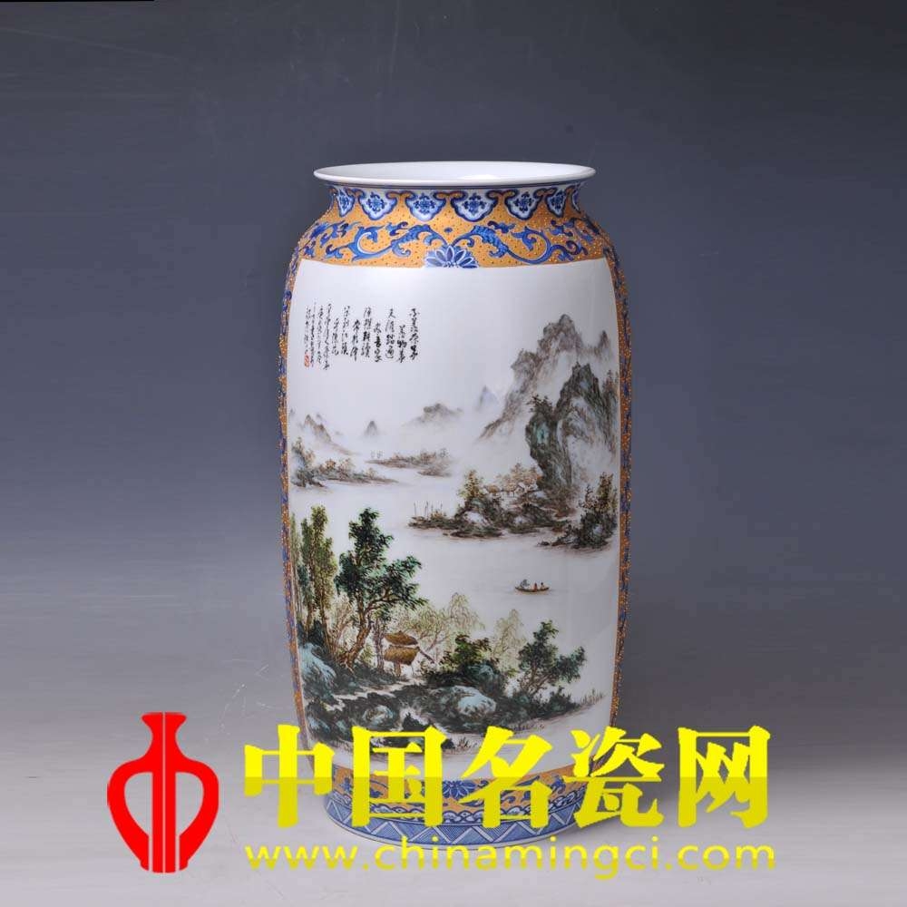 陶瓷山水畫(huà)的技法和意境