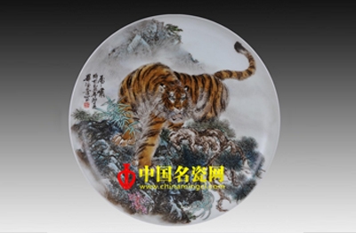 陶瓷上的走獸圖