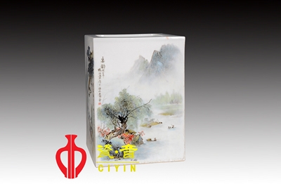 陶瓷山水畫:筆意有盡,意無盡