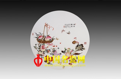 瓷上“壽桃”